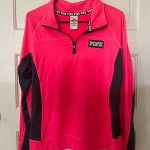Pink Quarter-Zip Pullover